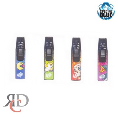 SPECIAL BLUE SPARK PIXELS TORCH LIGHTERS - TD113M 12CT/ DISPLAY